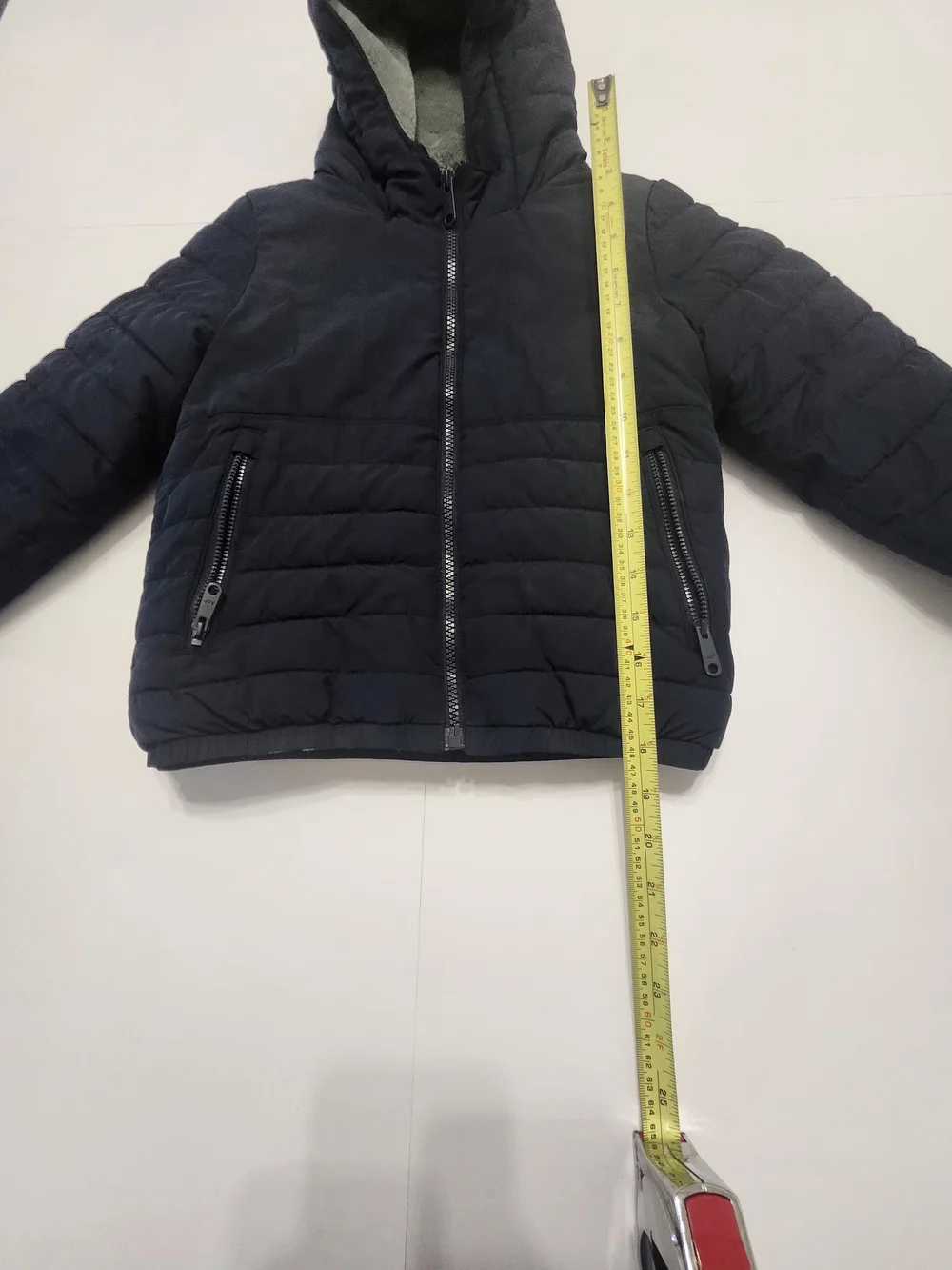 abercrombie kids Navy Hooded Puffer Jacket Size 5/6